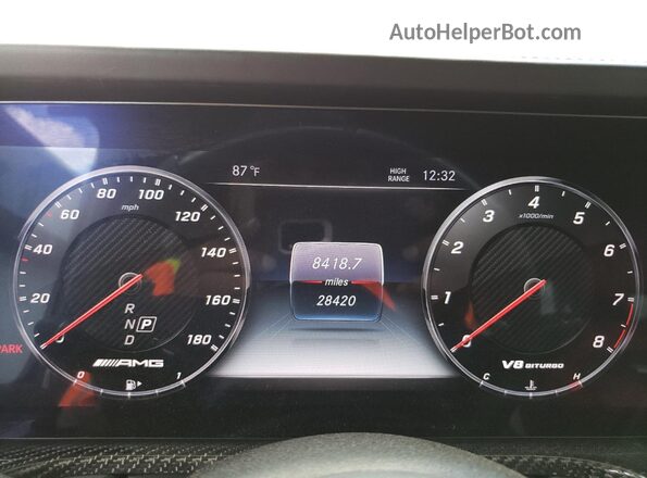 WDCYC7HJ0LX335958 2020 MERCEDES-BENZ G-CLASS White Widok zestawu wskaźników
