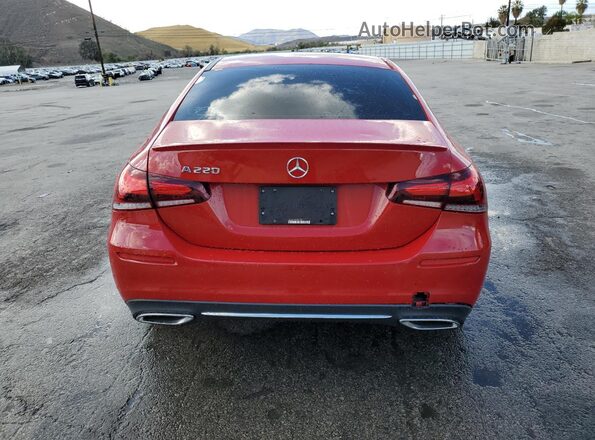 WDD3G4EBXLW039003 2020 MERCEDES-BENZ A Red Rear view