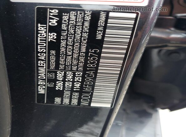 WDDLJ6FB9GA183575 2016 MERCEDES-BENZ CLS-CLASS Gray Engine compartment view