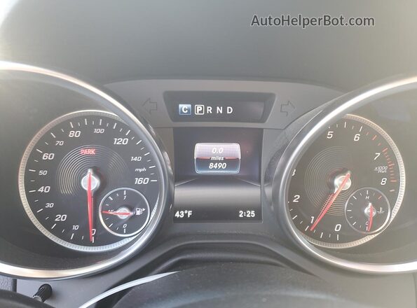 WDDPK3JA0HF136967 2017 MERCEDES-BENZ SLC Серый Вид щитка приборов
