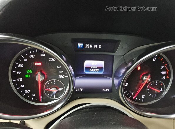 WDDPK3JA1JF155470 2018 MERCEDES-BENZ SLC White Widok zestawu wskaźników