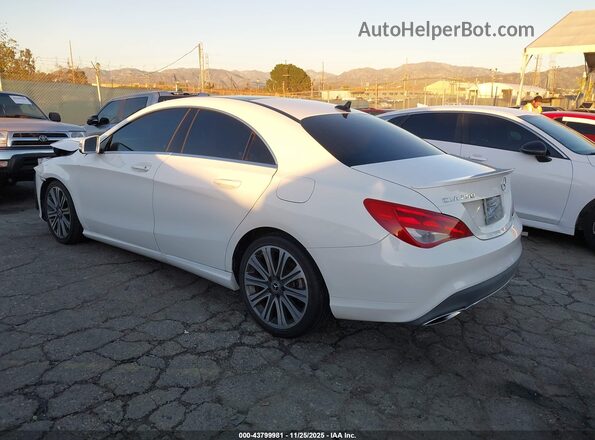 WDDSJ4EB2JN681165 2018 MERCEDES-BENZ CLA 250 White Trasero izquierdo