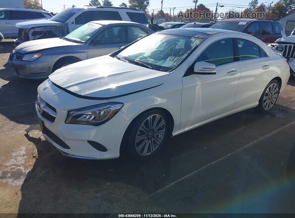 WDDSJ4EB6JN518440 2018 MERCEDES-BENZ CLA 250 White Vista tres cuartos delantera izquierda