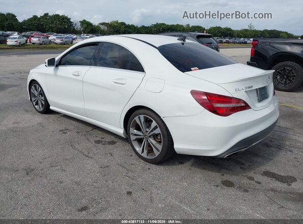 WDDSJ4EBXKN722126 2019 MERCEDES-BENZ CLA 250 White Rear left