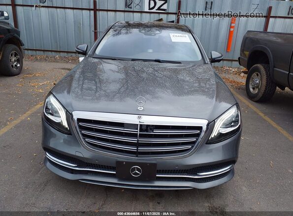 WDDUG6EB2JA345767 2018 MERCEDES-BENZ S-CLASS Gray Widok z przodu