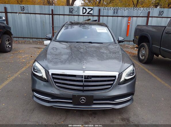 WDDUG6EB2JA345767 2018 MERCEDES-BENZ S-CLASS Gray Widok zestawu wskaźników