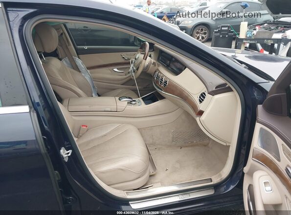 WDDUG8CB2GA227600 2016 MERCEDES-BENZ S-CLASS Blue Вид салону спереду