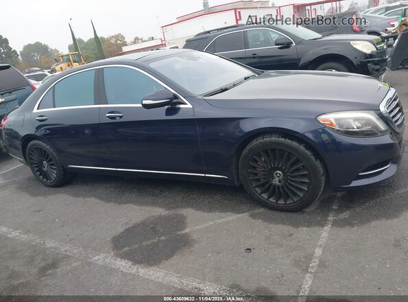 WDDUG8CB2GA227600 2016 MERCEDES-BENZ S-CLASS Blue Вид задньої частини салону