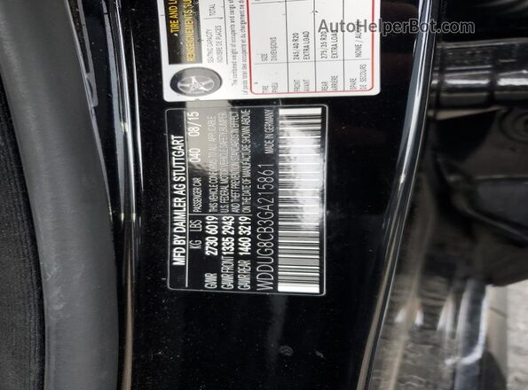 WDDUG8CB3GA215861 2016 MERCEDES-BENZ S Черный Вид подкапотного пространства