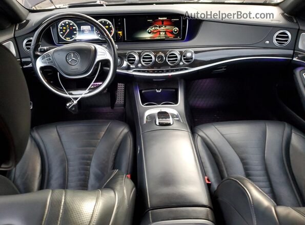 WDDUG8CB3GA215861 2016 MERCEDES-BENZ S Черный Вид панели приборов
