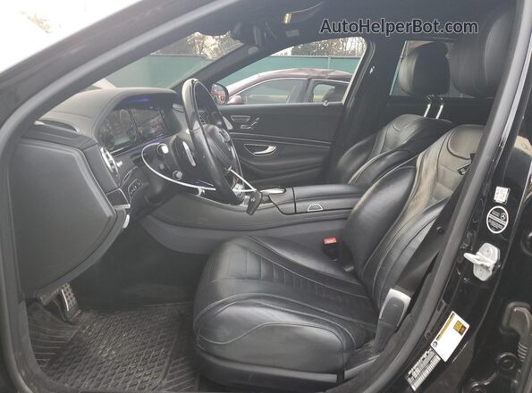 WDDUG8CB3GA215861 2016 MERCEDES-BENZ S Черный Вид салона спереди