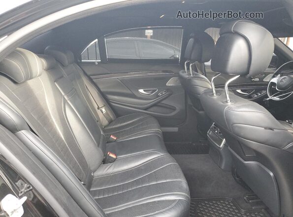 WDDUG8CB3GA215861 2016 MERCEDES-BENZ S Черный Вид задних сидений