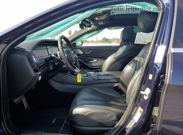 WDDUG8CB5GA259036 2016 MERCEDES-BENZ S Blue Front interior view