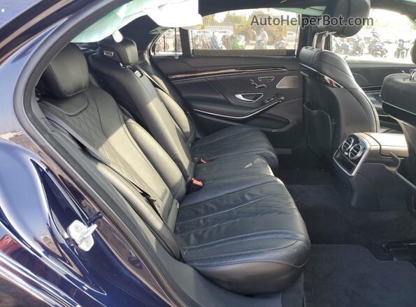 WDDUG8CB5GA259036 2016 MERCEDES-BENZ S Blue Rear seats view