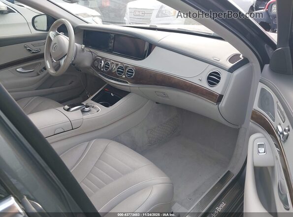 WDDUG8CB5HA293754 2017 MERCEDES-BENZ S-CLASS Gray Vista interior delantera