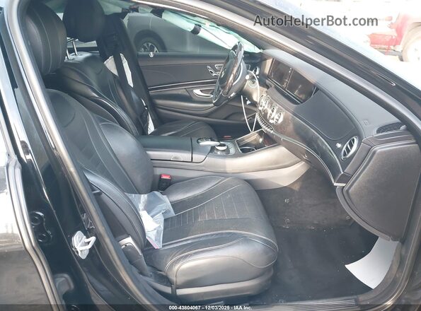 WDDUG8CB9GA266832 2016 MERCEDES-BENZ S-CLASS Black წინა სალონის ხედი