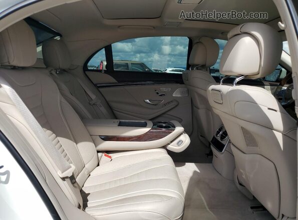 WDDUG8DB3KA469903 2019 MERCEDES-BENZ S White Widok tylnych siedzeń
