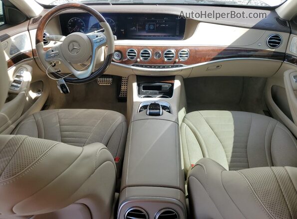WDDUG8DB3KA469903 2019 MERCEDES-BENZ S White Widok deski rozdzielczej