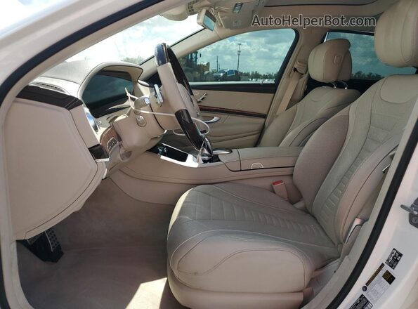 WDDUG8DB3KA469903 2019 MERCEDES-BENZ S White Widok wnętrza z przodu