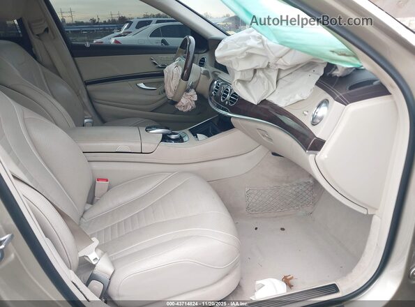 WDDUG8DB4KA459171 2019 MERCEDES-BENZ S-CLASS Бежевый Вид салона спереди