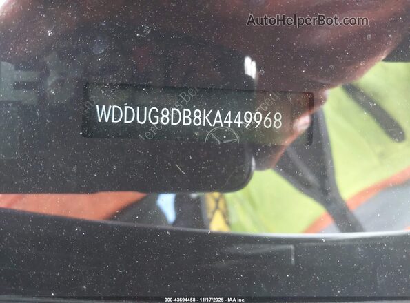 WDDUG8DB8KA449968 2019 MERCEDES-BENZ S-CLASS Gray 