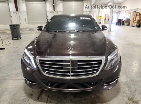 WDDUG8FB7HA319671 2017 MERCEDES-BENZ S Brown წინა ხედი
