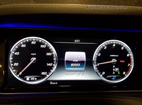 WDDUG8FB7HA319671 2017 MERCEDES-BENZ S Brown ხელსაწყოთა პანელის ხედი