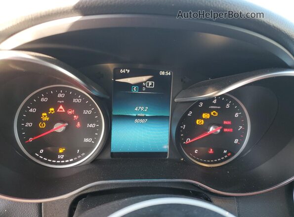 WDDWF8DB0LR549836 2020 MERCEDES-BENZ C White Instrument cluster view
