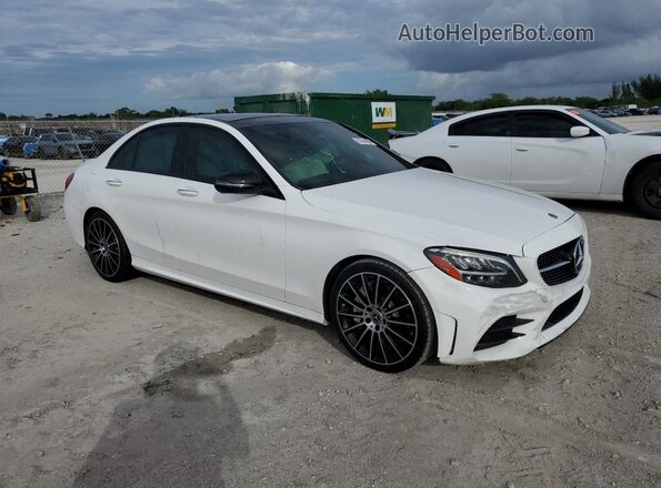 WDDWF8DB2LR525988 2020 MERCEDES-BENZ C Белый Передняя правая четверть