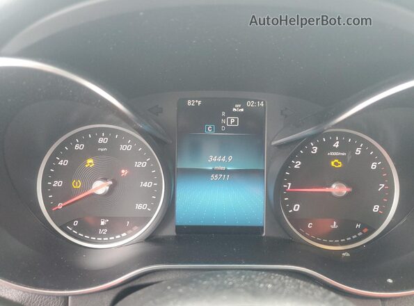 WDDWF8DB7LR564351 2020 MERCEDES-BENZ C Gray Instrument cluster view