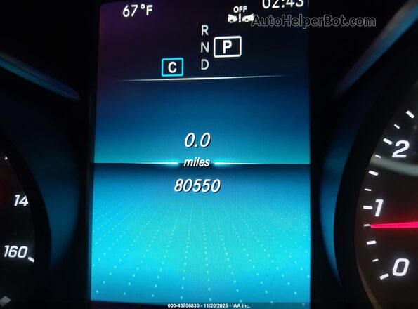 WDDWF8DB8LR548093 2020 MERCEDES-BENZ C-CLASS Gray 