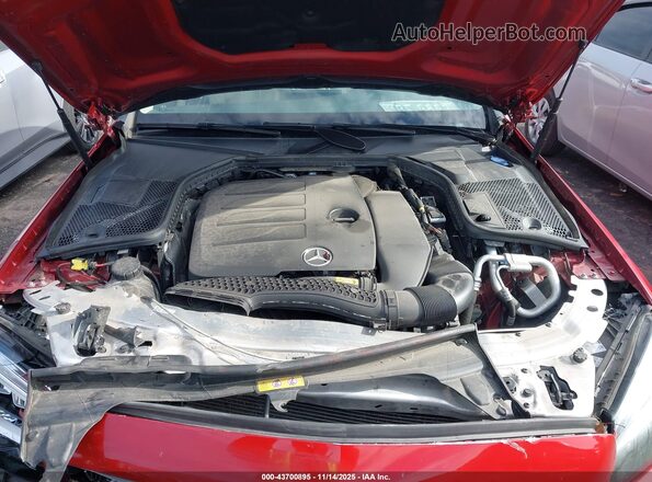 WDDWF8EB7LR550514 2020 MERCEDES-BENZ C-CLASS Красный Вид сзади