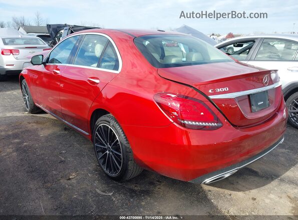 WDDWF8EB7LR550514 2020 MERCEDES-BENZ C-CLASS Красный Задняя левая четверть