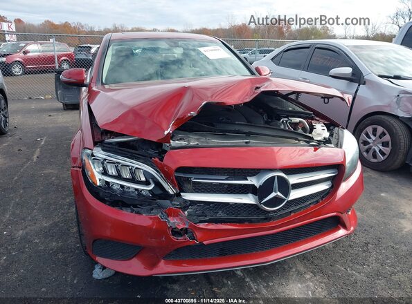 WDDWF8EB7LR550514 2020 MERCEDES-BENZ C-CLASS Красный Вид спереди