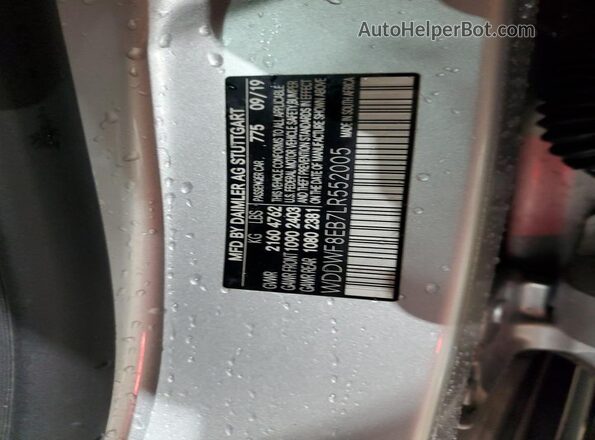 WDDWF8EB7LR552005 2020 MERCEDES-BENZ C Silver Engine compartment view