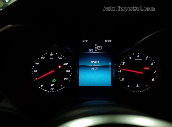 WDDWF8EB7LR552005 2020 MERCEDES-BENZ C Silver Instrument cluster view