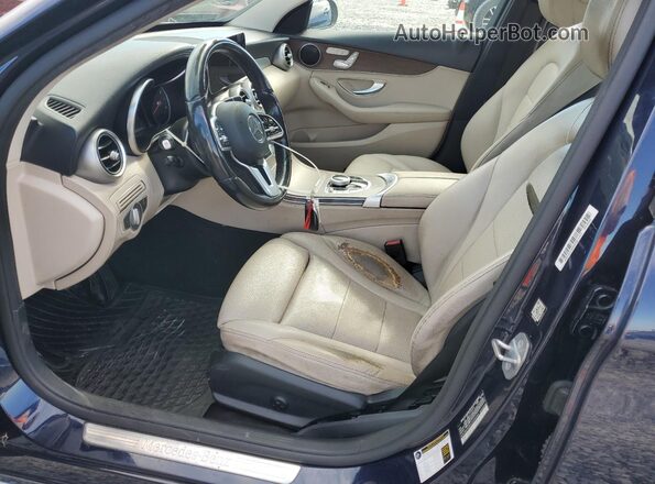 WDDWF8EBXLR556064 2020 MERCEDES-BENZ C Синий Вид салона спереди