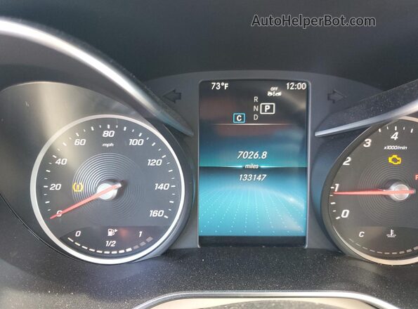 WDDWF8EBXLR556064 2020 MERCEDES-BENZ C Синий Вид щитка приборов