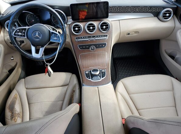 WDDWF8EBXLR556064 2020 MERCEDES-BENZ C Синий Вид панели приборов