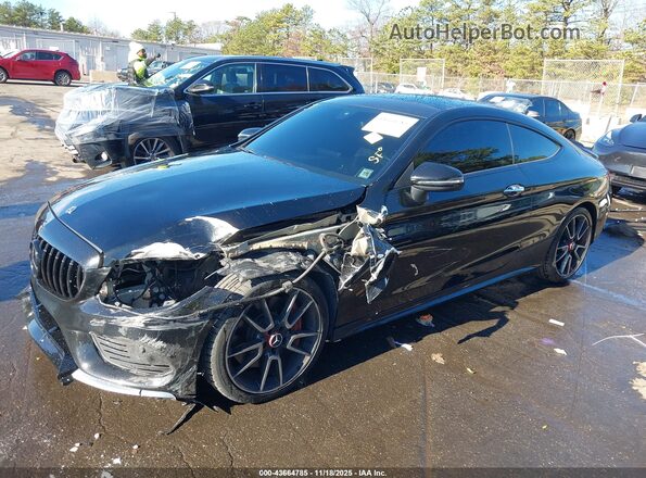 WDDWJ6EB0JF658961 2018 MERCEDES-BENZ AMG C 43 Black Front left