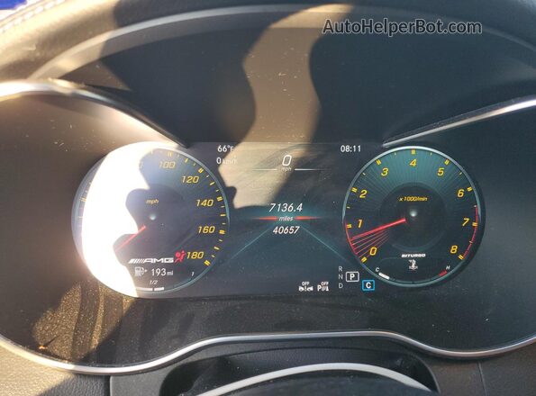WDDWJ6EB8LF951932 2020 MERCEDES-BENZ C Black Instrument cluster view