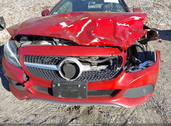 WDDWK4KB3JF631792 2018 MERCEDES-BENZ C-CLASS Красный Вид спереди