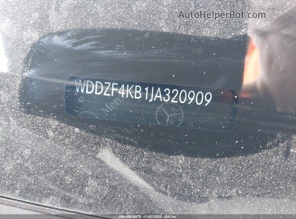 WDDZF4KB1JA320909 2018 MERCEDES-BENZ E-CLASS Черный 