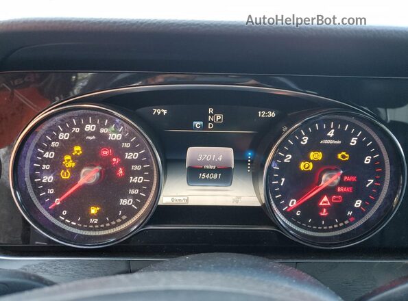WDDZF4KB1JA380625 2018 MERCEDES-BENZ E Серый Вид щитка приборов