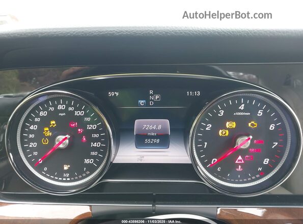 WDDZF4KB7KA670806 2019 MERCEDES-BENZ E-CLASS Blue Вид задніх сидінь