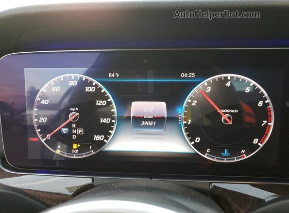 WDDZF8DB5LA712069 2020 MERCEDES-BENZ E Белый Вид щитка приборов