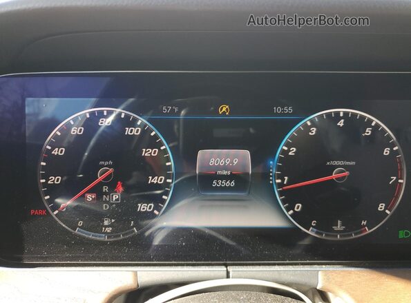 WDDZF8EB3LA699420 2020 MERCEDES-BENZ E White Вид щитка приладів