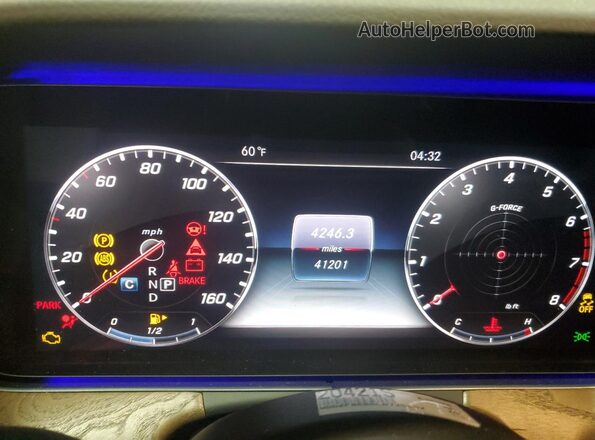 WDDZF8EB5LA725662 2020 MERCEDES-BENZ E Black Instrument cluster view