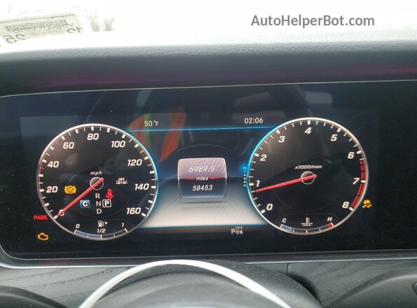 WDDZF8EB7LA748635 2020 MERCEDES-BENZ E Silver Widok zestawu wskaźników