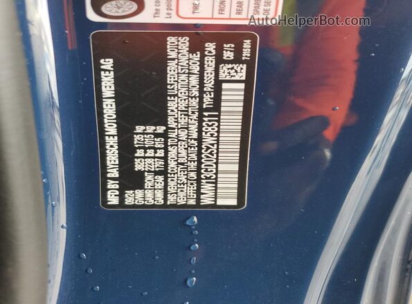 WMW13GD02S2W58311 2025 MINI COOPER Blue Вид підкапотного простору